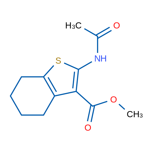 Methyl 2-acetamido-4,5,6,7-tetrahydrobenzo[b]thiophene-3-carboxylate 1g