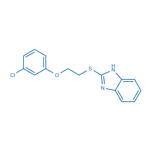 2-((2-(3-Chlorophenoxy)ethyl)thio)-1H-benzo[d]imidazole 100mg