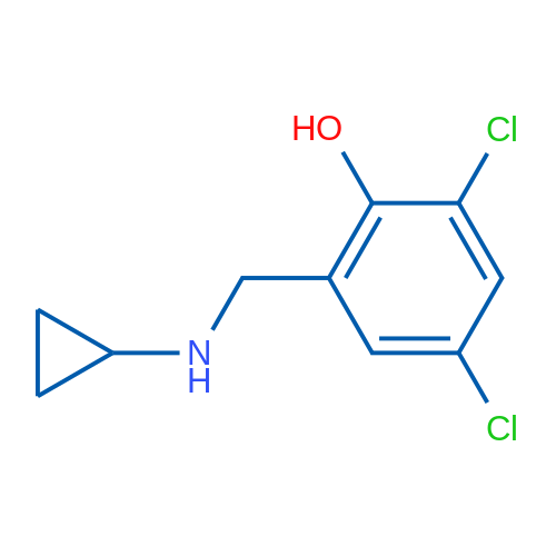 2,4-Dichloro-6-[(cyclopropylamino)methyl]phenol 1g