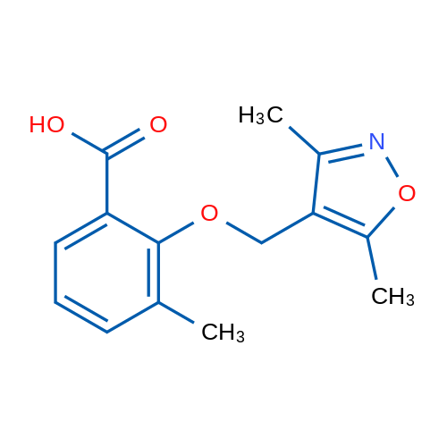 2-((3,5-Dimethylisoxazol-4-yl)methoxy)-3-methylbenzoic acid 1g