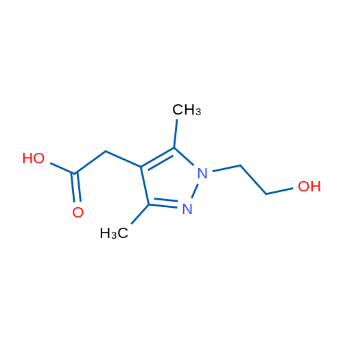 [1-(2-hydroxyethyl)-3,5-dimethyl-1H-pyrazol-4-yl]acetic acid 10g