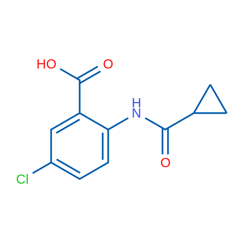 5-Chloro-2-(cyclopropanecarboxamido)benzoic acid 1g