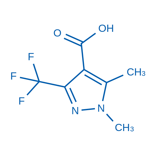 1,5-Dimethyl-3-(trifluoromethyl)-1H-pyrazole-4-carboxylic acid 250mg