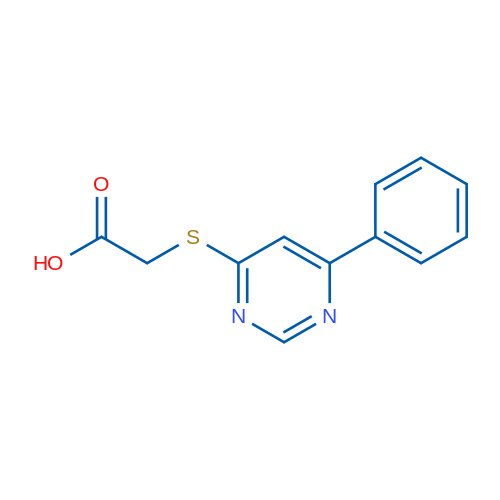 [(6-phenylpyrimidin-4-yl)thio]acetic acid 250mg