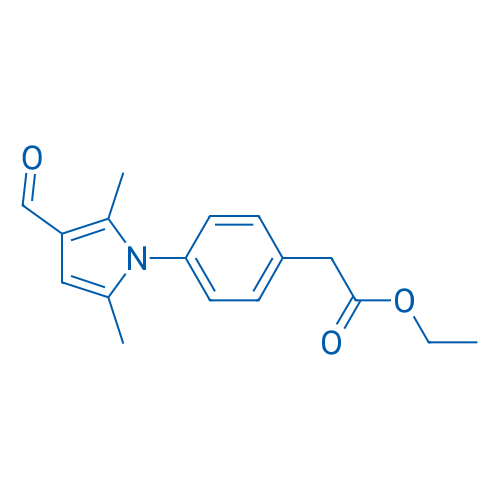 Ethyl 2-(4-(3-formyl-2,5-dimethyl-1H-pyrrol-1-yl)phenyl)acetate 5g