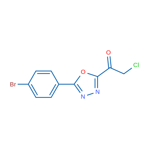 1-[5-(4-Bromophenyl)-1,3,4-oxadiazol-2-yl]-2-chloroethan-1-one 1g