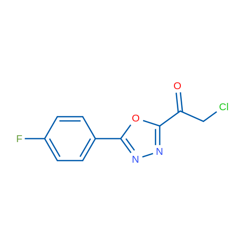 2-Chloro-1-[5-(4-fluorophenyl)-1,3,4-oxadiazol-2-yl]ethan-1-one 1g