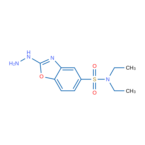 N,N-Diethyl-2-hydrazinyl-1,3-benzoxazole-5-sulfonamide 1g