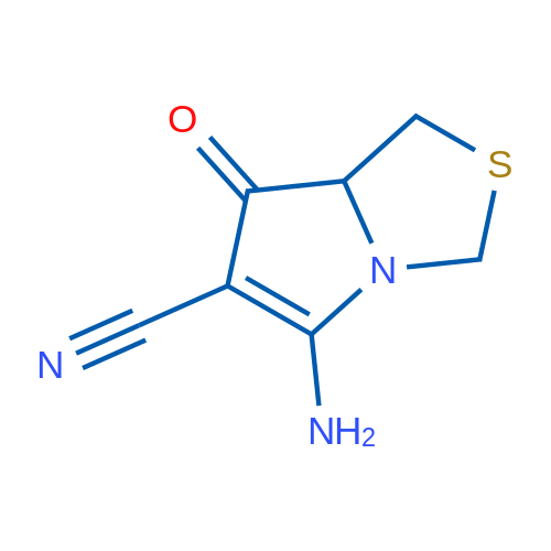 5-Amino-7-oxo-1H,3H,7H,7aH-pyrrolo[1,2-c][1,3]thiazole-6-carbonitrile 1g
