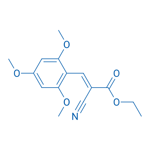 Ethyl (2E)-2-cyano-3-(2,4,6-trimethoxyphenyl)prop-2-enoate 1g