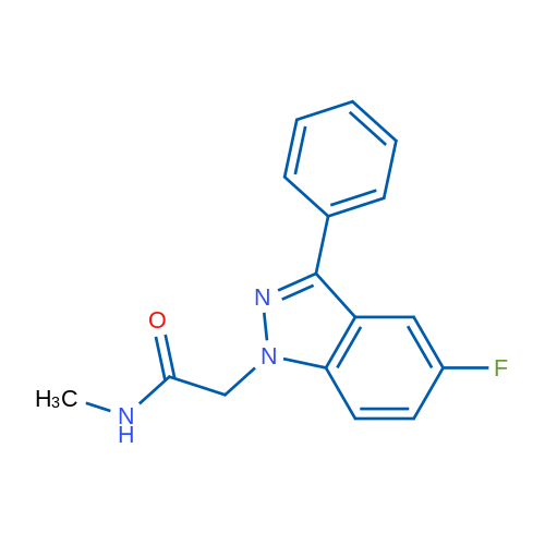 2-(5-Fluoro-3-phenyl-1H-indazol-1-yl)-N-methylacetamide 1g