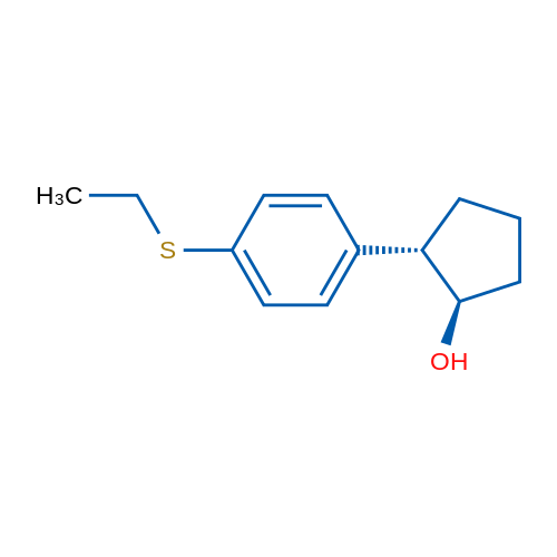 trans-2-(4-(Ethylthio)phenyl)cyclopentanol 1g