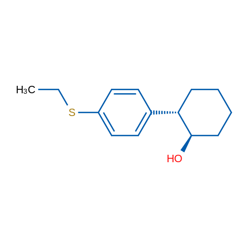 trans-2-(4-(Ethylthio)phenyl)cyclohexanol 1g