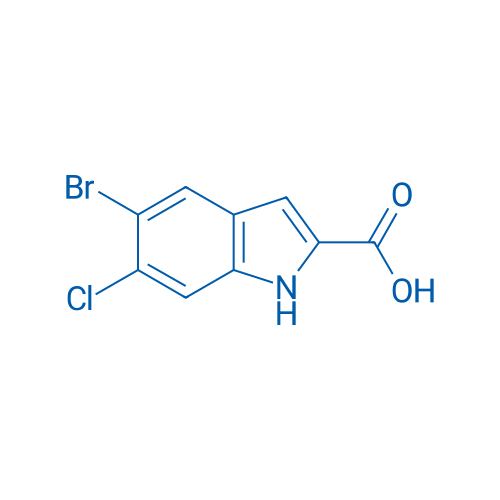 5-Bromo-6-chloro-1H-indole-2-carboxylic acid 250mg