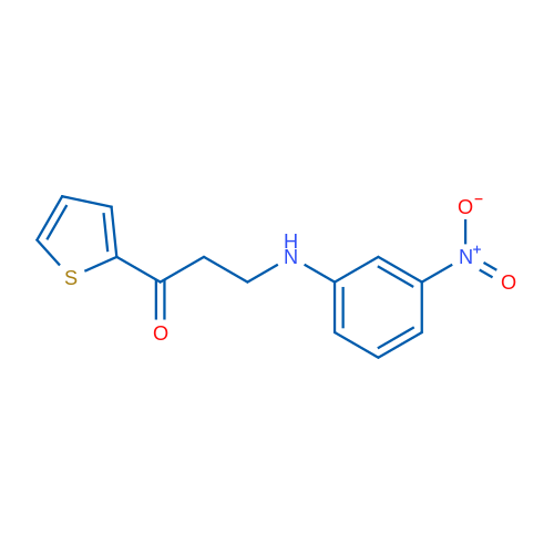 3-[(3-Nitrophenyl)amino]-1-(thiophen-2-yl)propan-1-one 1g