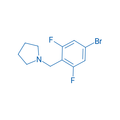 1-(4-Bromo-2,6-difluorobenzyl)pyrrolidine 250mg