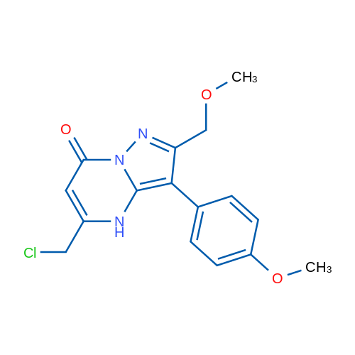 5-(Chloromethyl)-2-(methoxymethyl)-3-(4-methoxyphenyl)pyrazolo[1,5-a]pyrimidin-7(4H)-one 1g