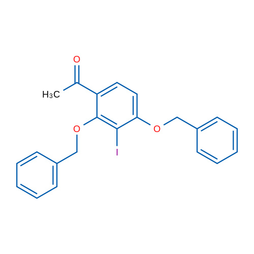 1-(2,4-Bis(benzyloxy)-3-iodophenyl)ethanone 1g