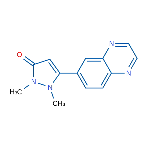 1,2-Dimethyl-5-(quinoxalin-6-yl)-1H-pyrazol-3(2H)-one 1g