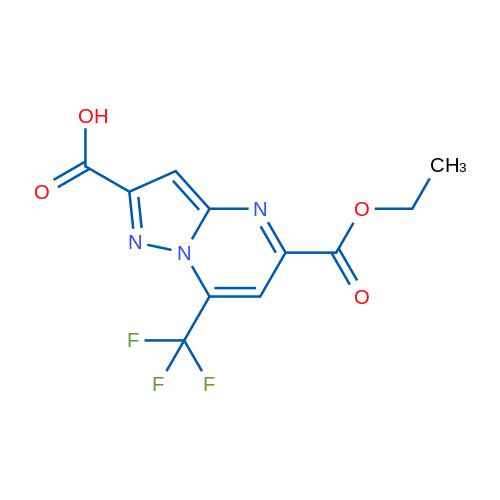 5-(Ethoxycarbonyl)-7-(trifluoromethyl)pyrazolo[1,5-a]pyrimidine-2-carboxylic acid 1g