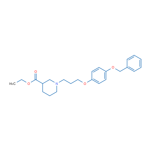 Ethyl 1-(3-(4-(benzyloxy)phenoxy)propyl)piperidine-3-carboxylate 1g