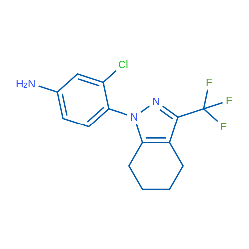 3-Chloro-4-[3-(trifluoromethyl)-4,5,6,7-tetrahydro-1H-indazol-1-yl]aniline 5g