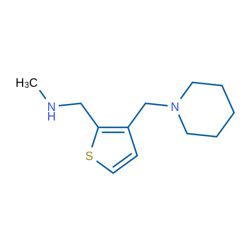 N-MEthyl-1-[3-(piperidin-1-ylmethyl)-2-thienyl]methanamine 250mg