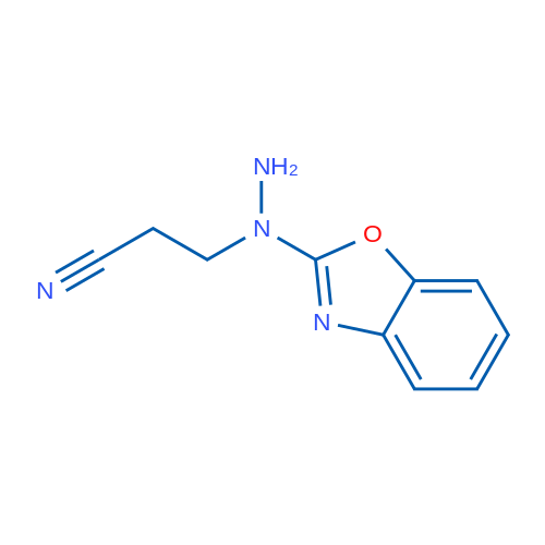 3-(1-(Benzo[d]oxazol-2-yl)hydrazinyl)propanenitrile 1g