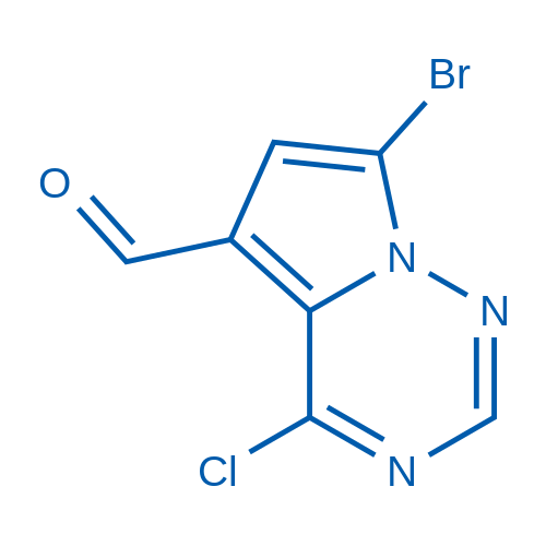 7-Bromo-4-chloropyrrolo[2,1-f][1,2,4]triazine-5-carbaldehyde 1g