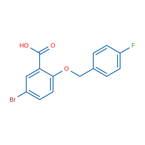 5-Bromo-2-((4-fluorobenzyl)oxy)benzoic acid 5g