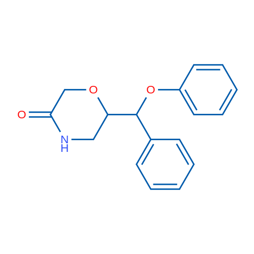 6-(Phenoxy(phenyl)methyl)morpholin-3-one 1g