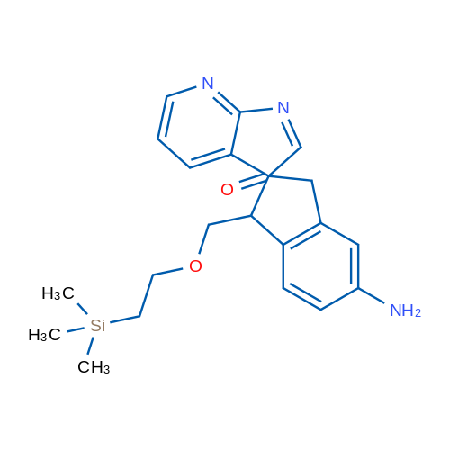 5-Amino-1-((2-(trimethylsilyl)ethoxy)methyl)-1,3-dihydrospiro[indene-2,3-pyrrolo[2,3-b]pyridin]-2(1H)-one 1g