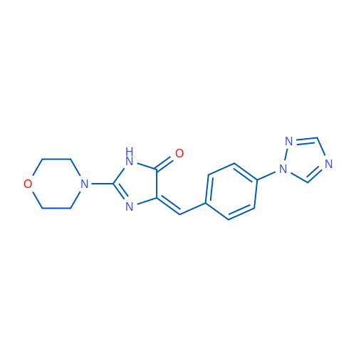 (4E)-2-(Morpholin-4-yl)-4-{[4-(1H-1,2,4-triazol-1-yl)phenyl]methylidene}-4,5-dihydro-1H-imidazol-5-one 1g