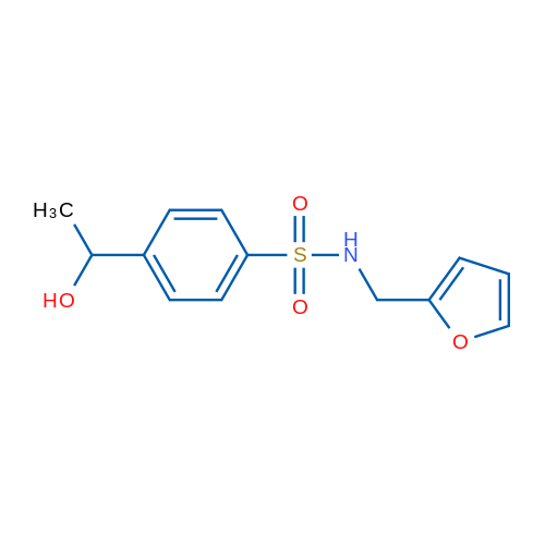N-[(Furan-2-yl)methyl]-4-(1-hydroxyethyl)benzene-1-sulfonamide 1g