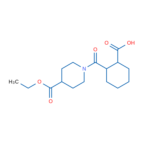 2-(4-(Ethoxycarbonyl)piperidine-1-carbonyl)cyclohexanecarboxylic acid 1g