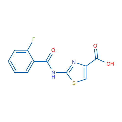 2-[(2-Fluorobenzoyl)amino]-1,3-thiazole-4-carboxylic acid 5g