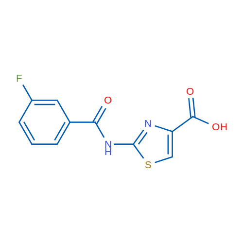 2-[(3-Fluorobenzoyl)amino]-1,3-thiazole-4-carboxylic acid 250mg