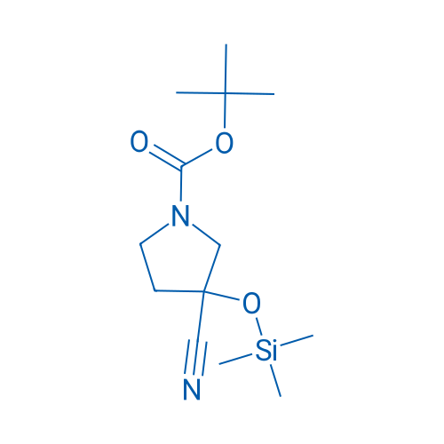 tert-Butyl 3-cyano-3-((trimethylsilyl)oxy)pyrrolidine-1-carboxylate 250mg