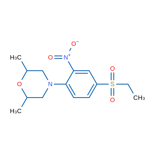 4-(4-(Ethylsulfonyl)-2-nitrophenyl)-2,6-dimethylmorpholine 1g