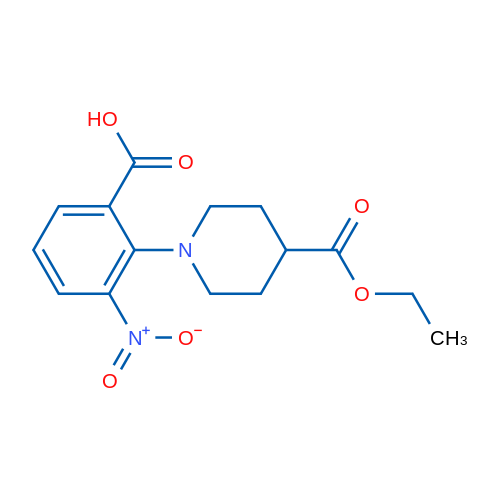 2-(4-(Ethoxycarbonyl)piperidin-1-yl)-3-nitrobenzoic acid 1g