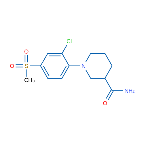 1-(2-Chloro-4-(methylsulfonyl)phenyl)piperidine-3-carboxamide 5g
