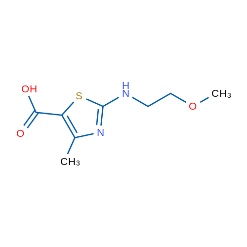 2-[(2-Methoxyethyl)amino]-4-methyl-1,3-thiazole-5-carboxylic acid 1g