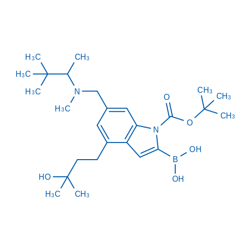 (1-(tert-Butoxycarbonyl)-6-(((3,3-dimethylbutan-2-yl)(methyl)amino)methyl)-4-(3-hydroxy-3-methylbutyl)-1H-indol-2-yl)boronic acid 1g