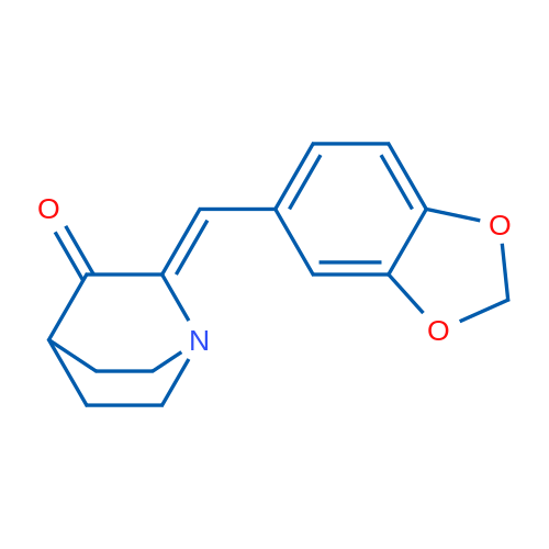(2Z)-2-[(2H-1,3-Benzodioxol-5-yl)methylidene]-1-azabicyclo[2.2.2]octan-3-one 1g
