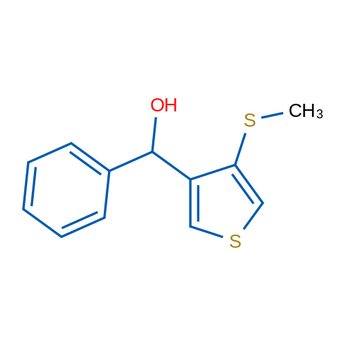(4-(Methylthio)thiophen-3-yl)(phenyl)methanol 1g