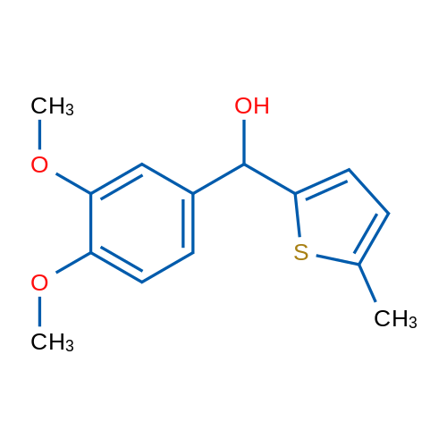 (3,4-Dimethoxyphenyl)(5-methylthiophen-2-yl)methanol 1g