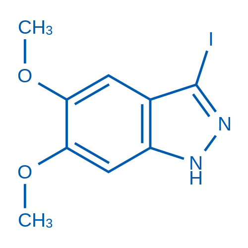 3-Iodo-5,6-dimethoxy-1H-indazole 100mg