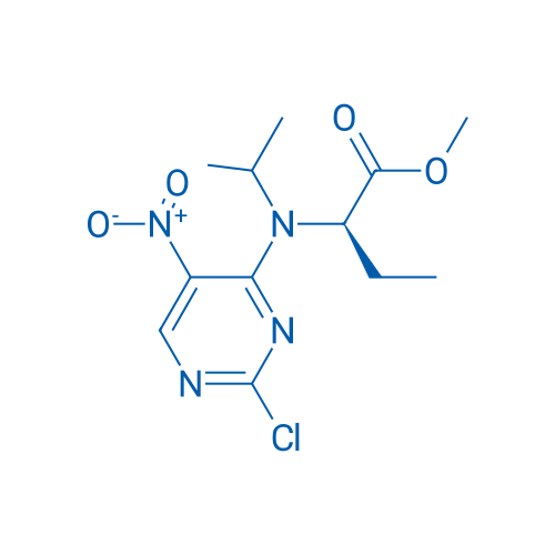 (R)-Methyl 2-((2-chloro-5-nitropyrimidin-4-yl)(isopropyl)amino)butanoate 250mg