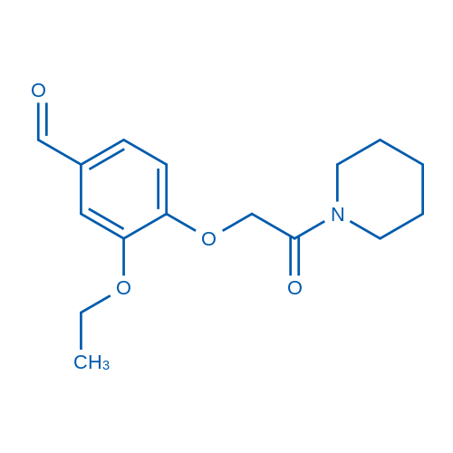 3-Ethoxy-4-[2-oxo-2-(piperidin-1-yl)ethoxy]benzaldehyde 250mg