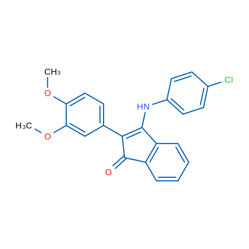 3-[(4-Chlorophenyl)amino]-2-(3,4-dimethoxyphenyl)-1H-inden-1-one 1g